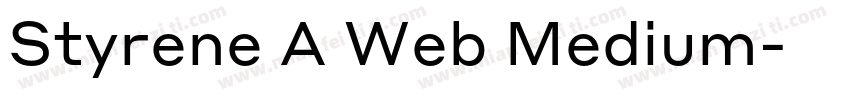 Styrene A Web Medium字体转换